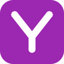 Purple YazSes tray badge
